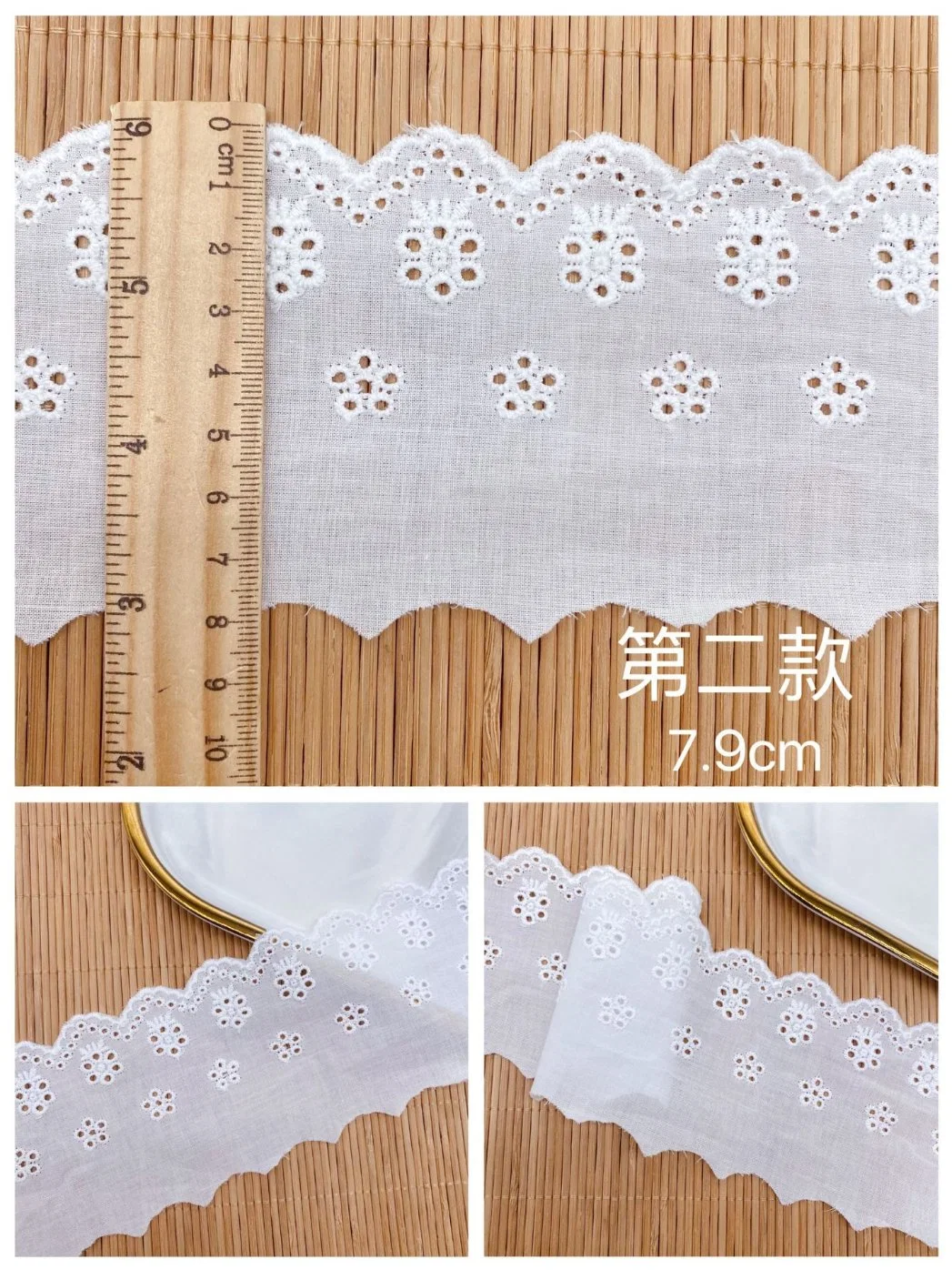 Lace Wholesale/Supplier Clothing Accessories Cotton Thread Hollow Small Flower Water Soluble Lace