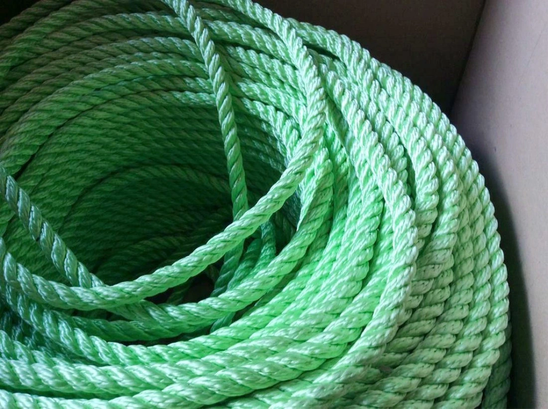 Green 3 Strand 16mm Nylon Braided Anchor Rope