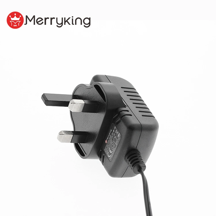 UK Market 100-240V Output 12 Volt Switching Adaptor Wall Plug 12V 1A 12W Power Supply Adapter with Ce Roh