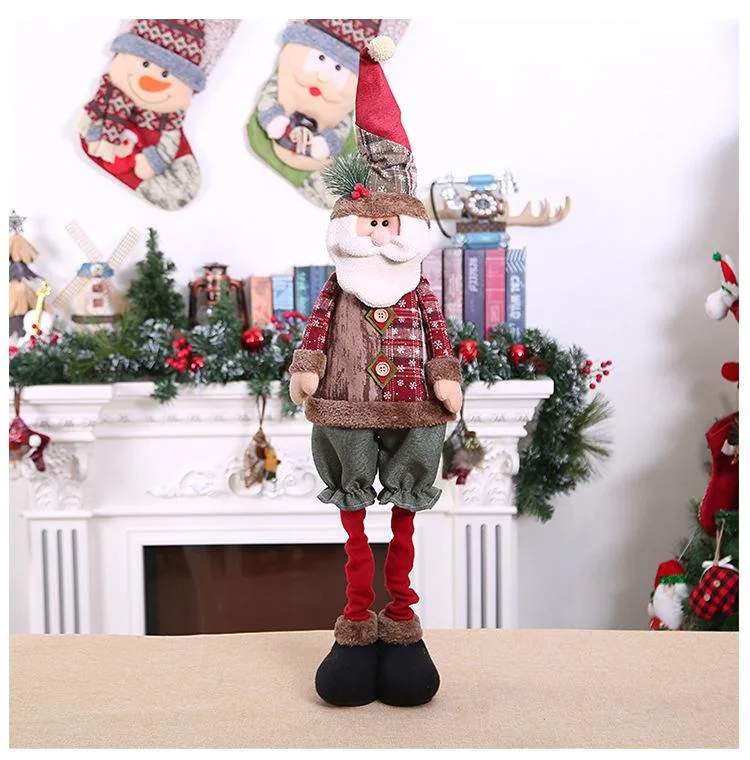 Xmas Decorative Dolls Collapsible Christmas Toys Ornaments Gifts for Decoration