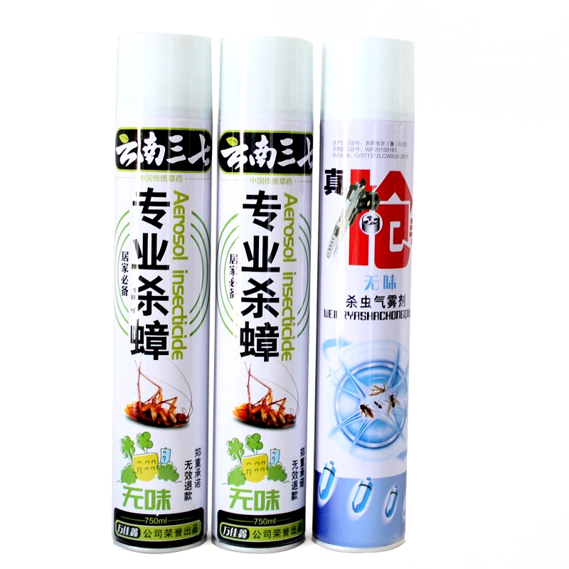 OEM ODM 450ml 600ml 750ml Insecticide Aerosol Insect and Mosquito Killer