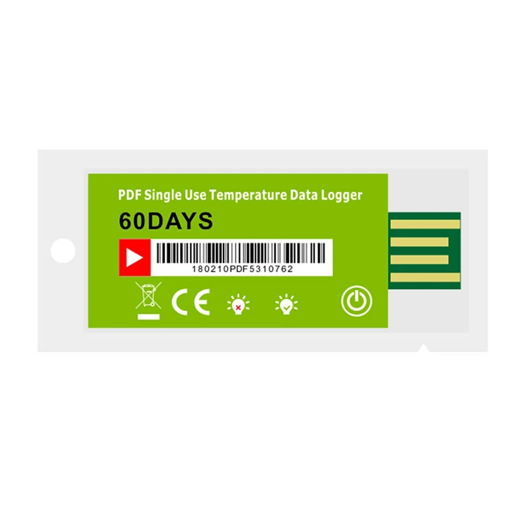 IP65 Protection Built-in USB Pdf Temperature Disposable Data Logger