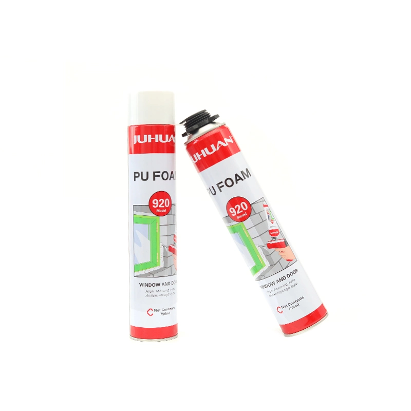 High Strength High Density 750ml Polyurethane Construction Expanding Waterproof PU Spray Foam