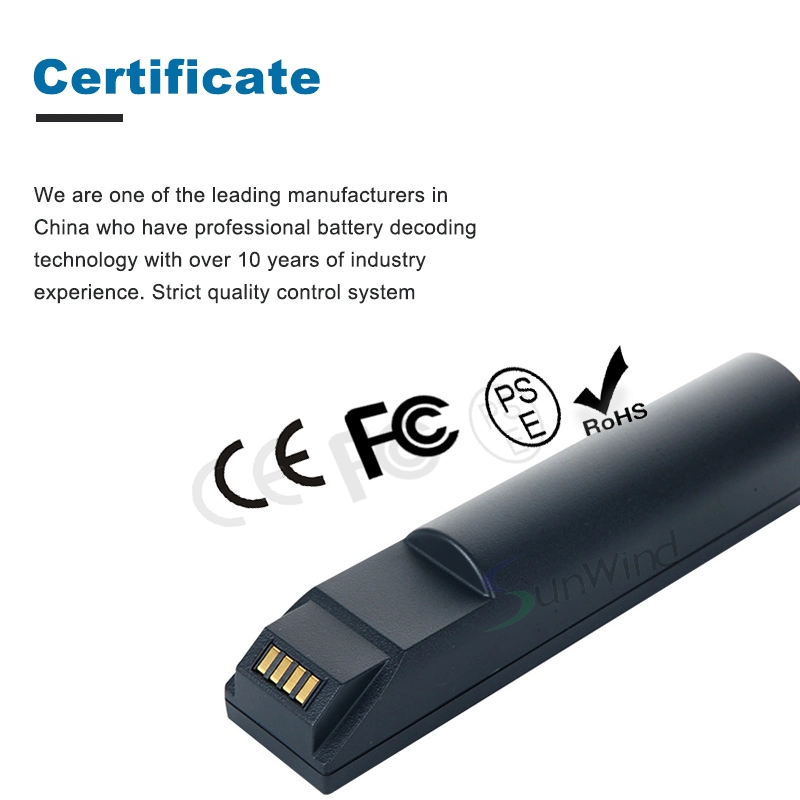 New Barcode Handheld Scanner Rechargeable Battery for Honeywell Bat-Scn01 1202g 3820 1902 3.7V 2400mAh