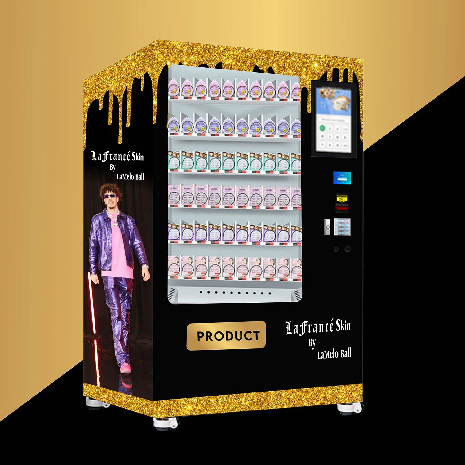 Customized Automatic Touch Screen for Beauty Cosmetics Vending False Eyelashes
