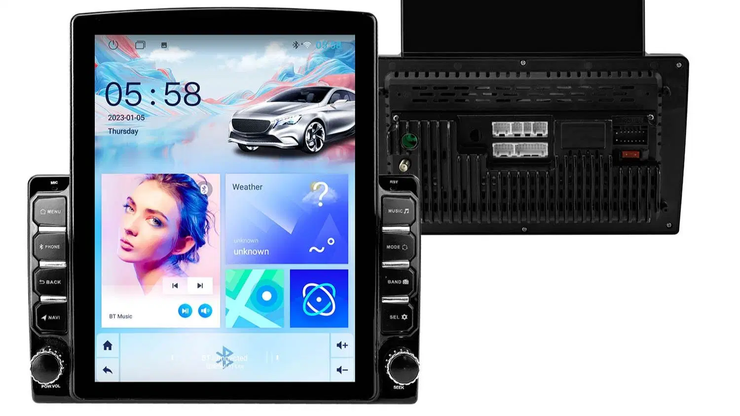 Radio stéréo Android car Video à écran tactile universel 9,7 pouces DVD de poche avec écran tactile pour tableau de bord de voiture
