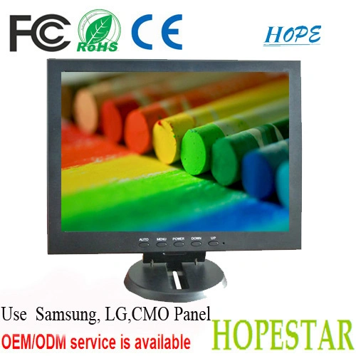 Industrial High Brightness 10 Inch LCD Monitor AV TV VGA HDMI