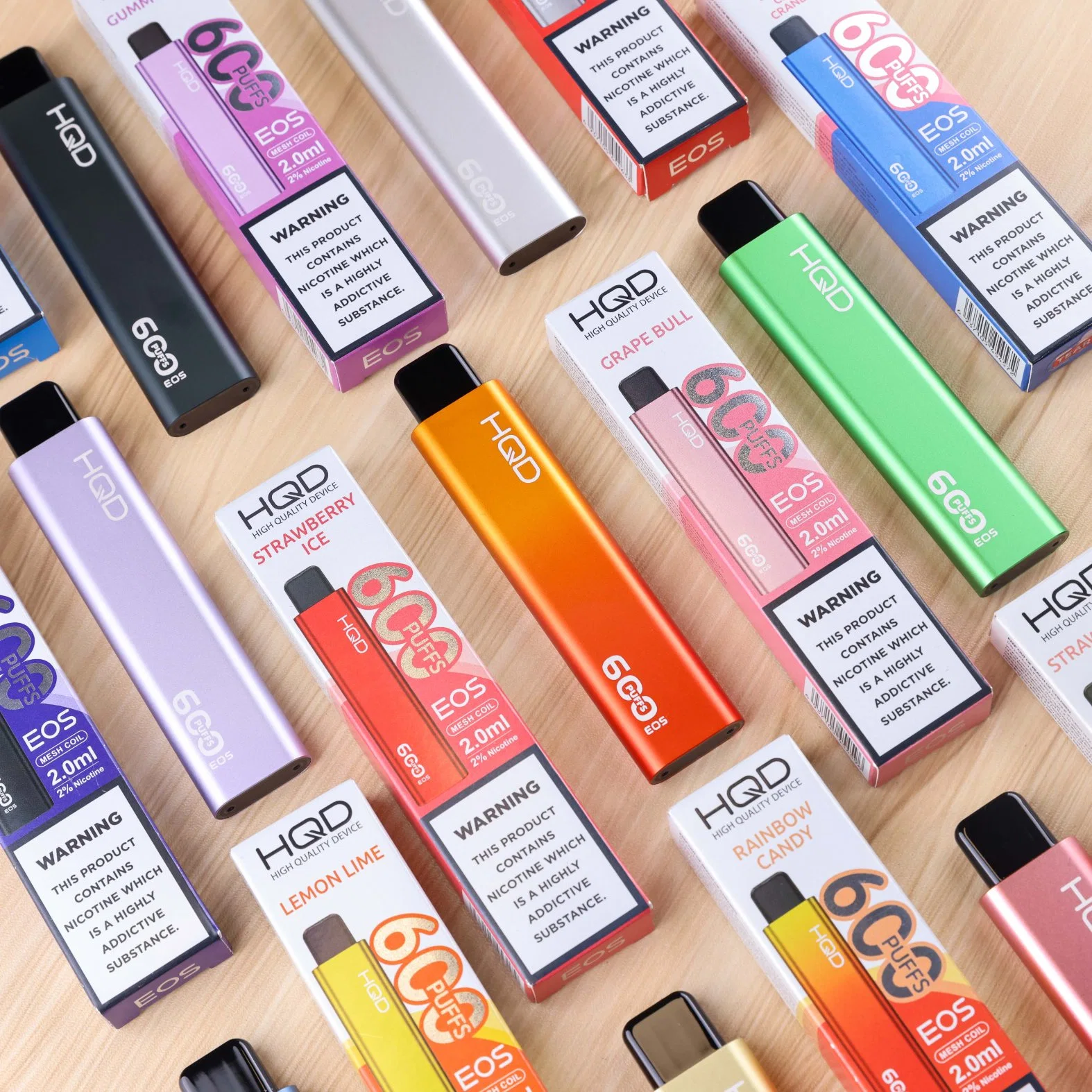 Hqd EOS E-Cigarette European Tpd 600 Puffs Disposable Vape Pen Wholesale Price