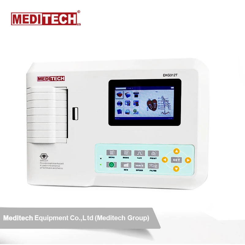 Meditech Three Channel ECG with Multi Languages and Standard Software