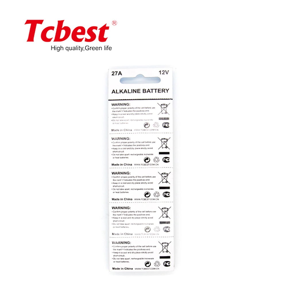 Factory Direct 0% Hg 12V Super Alkaline Battery 23A 27A Primary Dry Battery with CE and RoHS