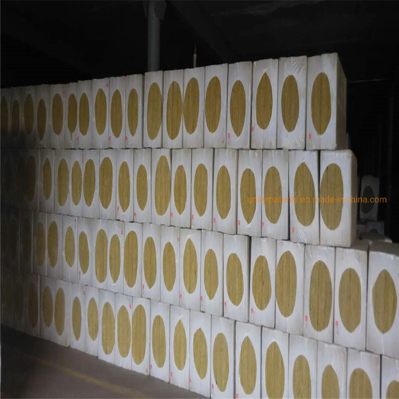 50mm 100mm 100 120kg/M3 140 160 Density Mineral Rock Wool Board Heat Thermal Insulation Material Rockwool with Aluminium Al Foil for Exterior Wall Construction