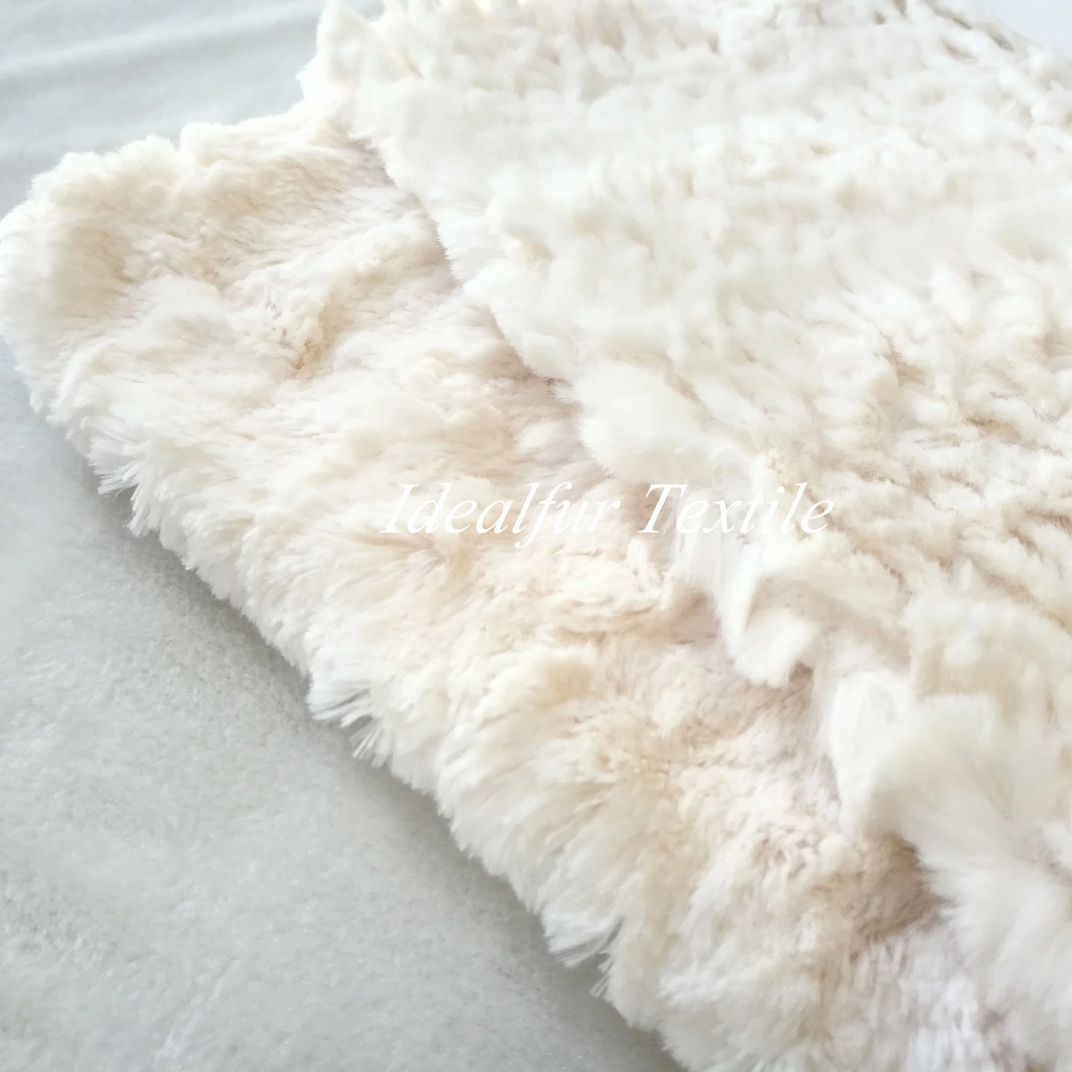 Irregular High and Low Shear Embossed Fake Fur