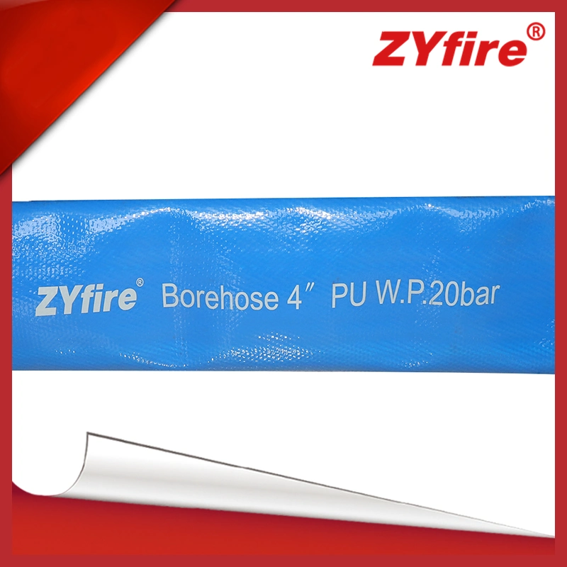 Zyfire tubo de extracción ascendente cubierto con bridas de polipropileno azul