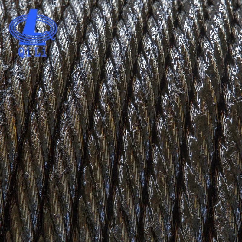 Ungalvanized 6*37+FC Steel Wire Rope with Oil Rubbed