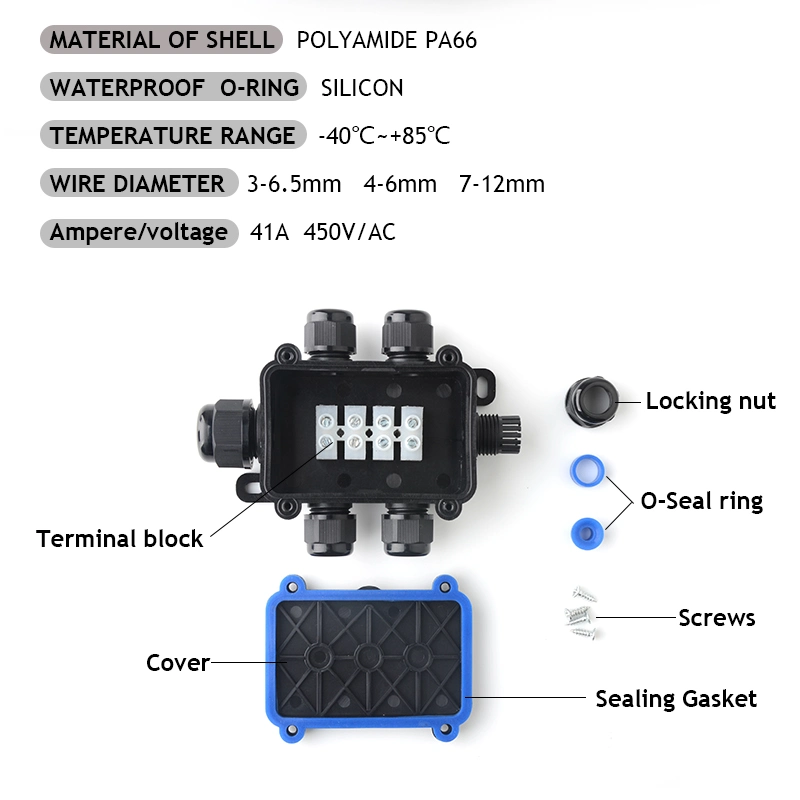 in Stock Waterproof LED Wire Electrical Waterproof Junction Box