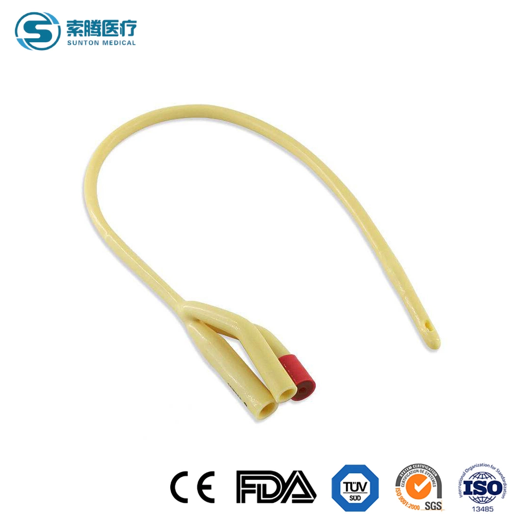 Sunton CE Standard Disposable T Drainage Urine Urinary Tube China Latex EOS Disinfecting Type Urinary Catheter Manufacturer Antimicrobial Urinary Catheter