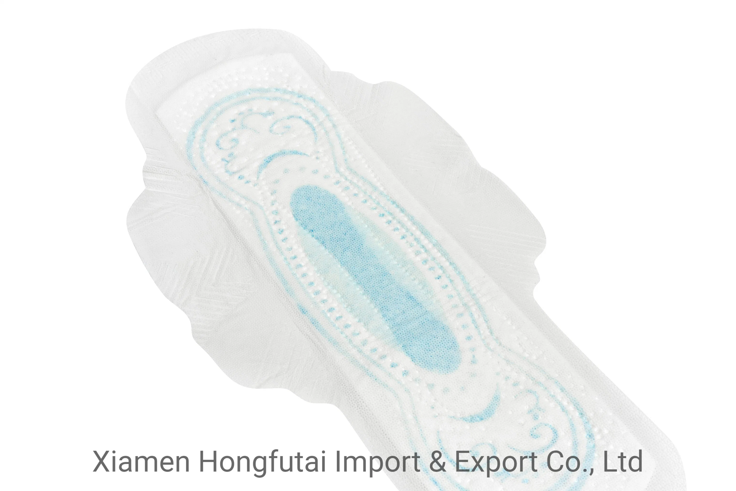 Customized Cotton Comfortable Full Sizes Non Woven Breathable All Time Shymoon Anion Disposable Fragrance Woman Sanitary Napkin Pads with Wings