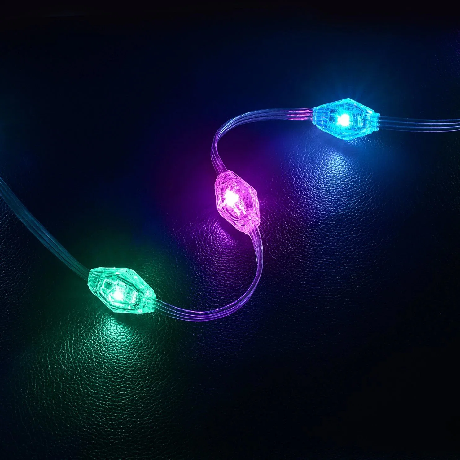 Luz LED de punta de diamante para exteriores de color resistente al agua para vacaciones Fiesta de Navidad