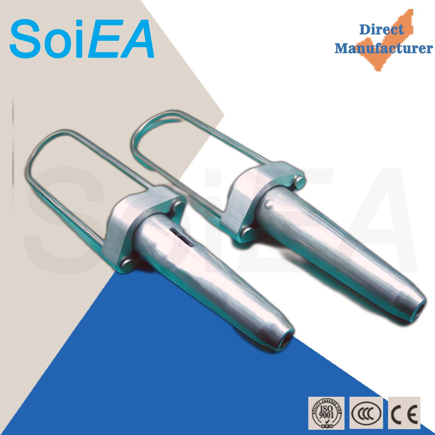 Cables Conductor Link Full Tension Automatic Splice Connector 3/8" Steel Guy Wire Strand Vise for ACSR AAAC AAC