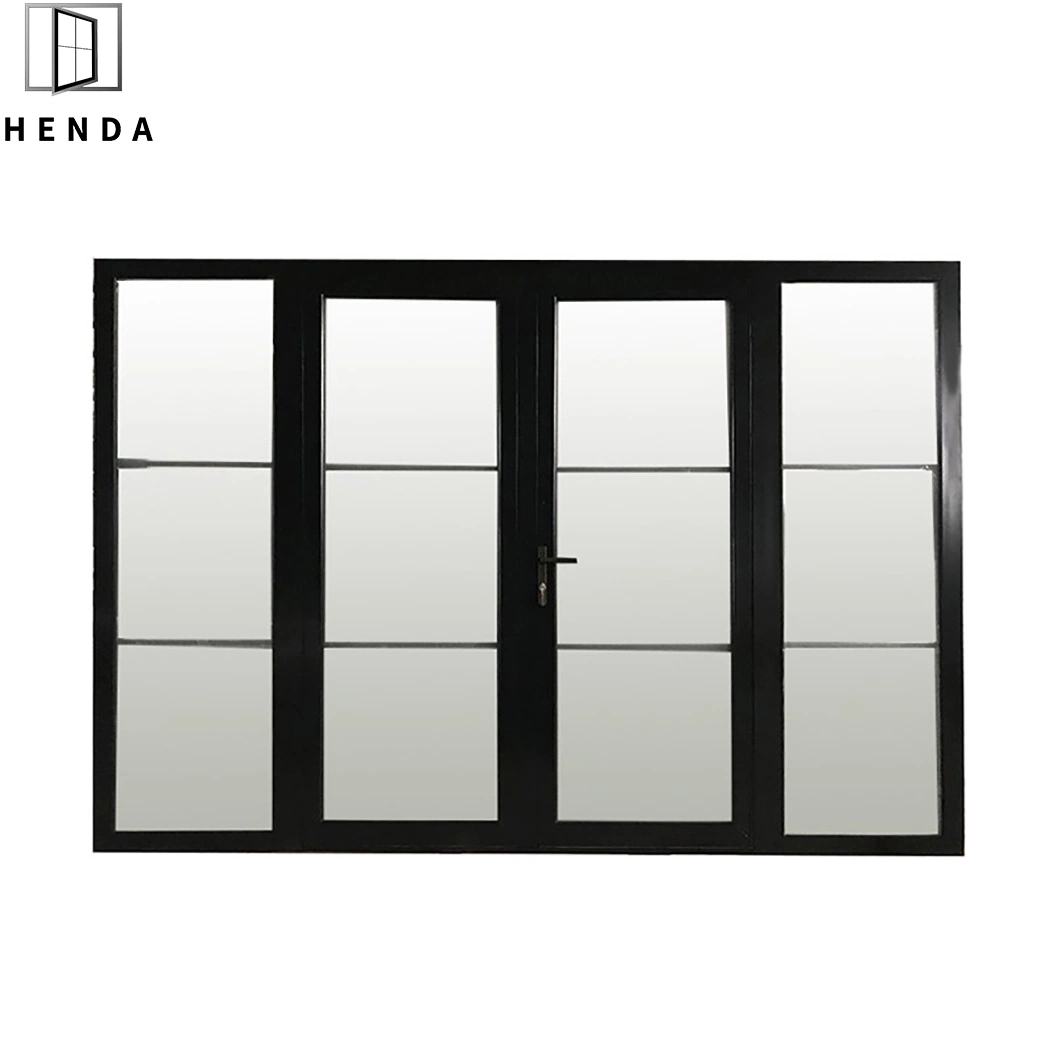 Inside Steel French Door Pivot Door 8mm Safety Glazed Tempered Glass