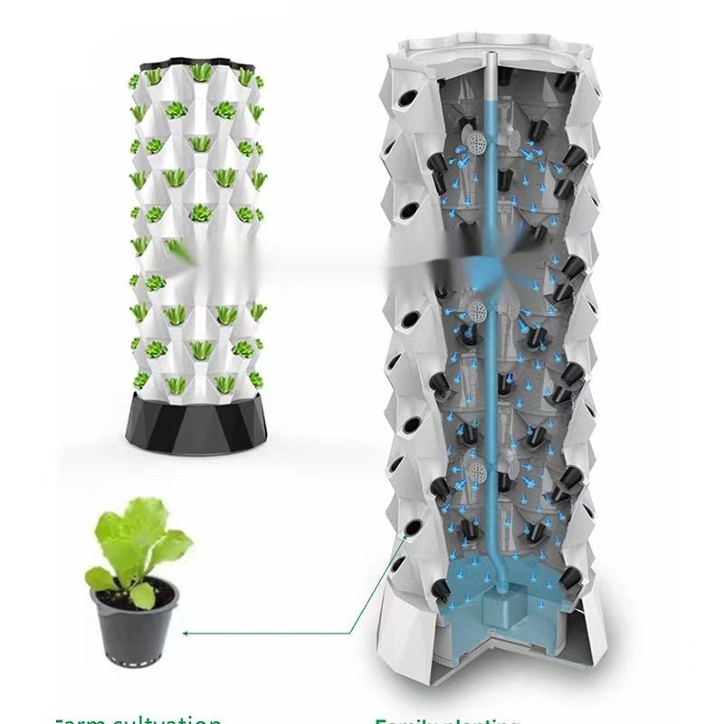 Hydroponics vertical Planter sistema de torre de piña para interior agrícola