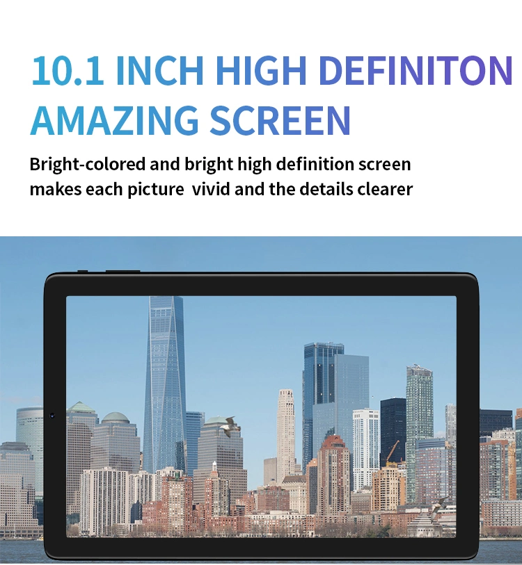 10.1 pulgadas de pantalla táctil Android tablet Android WiFi 11OS con ranura para tarjeta SIM para llamada de teléfono