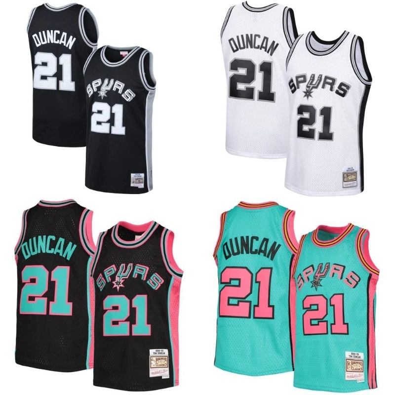 Men's 2022 San Antonio Spurs 3 Johnson 5 Dejounte Murray 75th Anniversary City Edition White Hot Printed Basketball Jersey