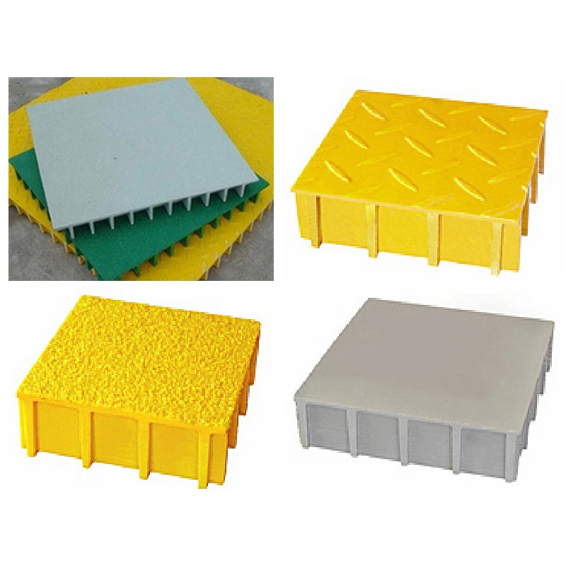 Floor Grille Platform Stepped Sidewalk Car Wash Drainage Fiberglass Grille Board