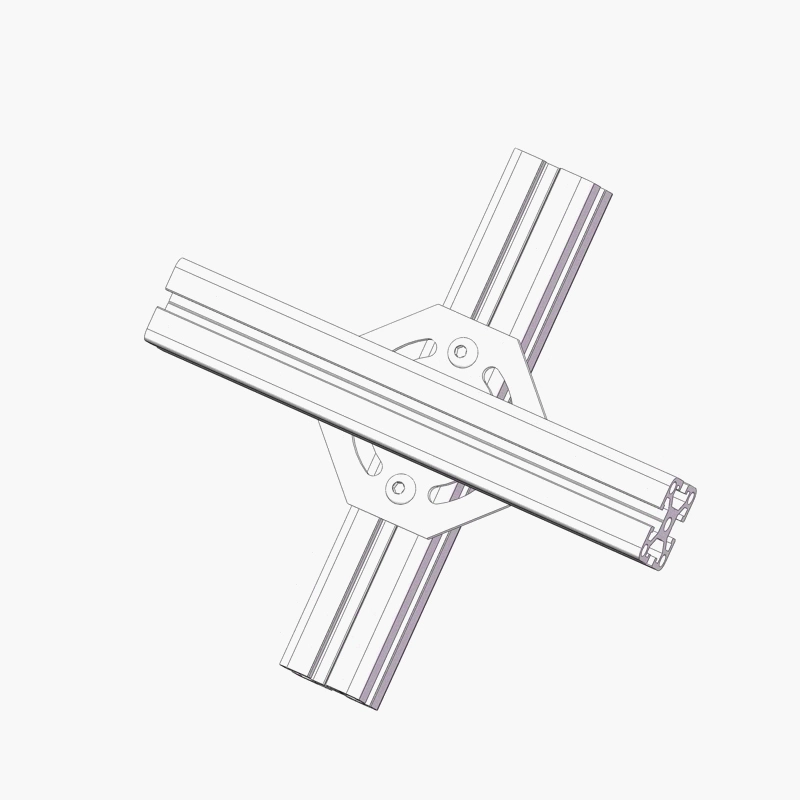 China Manufacturer Msr Flat Steering Connecting Plate for Aluminum Profile in 30