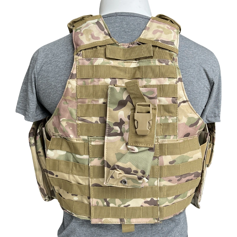 Hot-Selling Nij Level Iiia PE/Aramid Bulletproof Vest with Magazine Pouches for Security Personnel