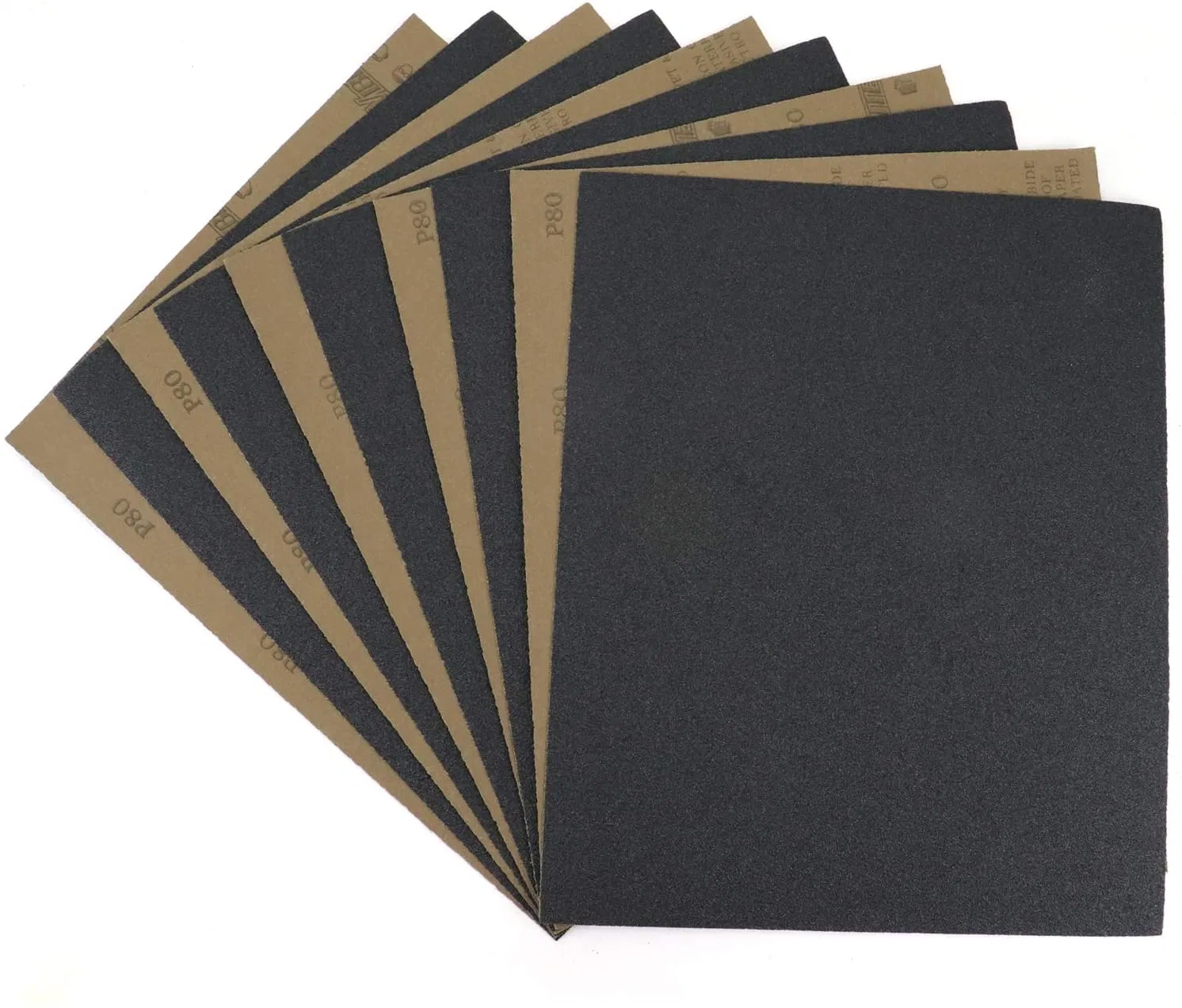 P80 Latex Sandpaper Silicon Carbide Waterproof Abrasive Paper for Craft Polishing