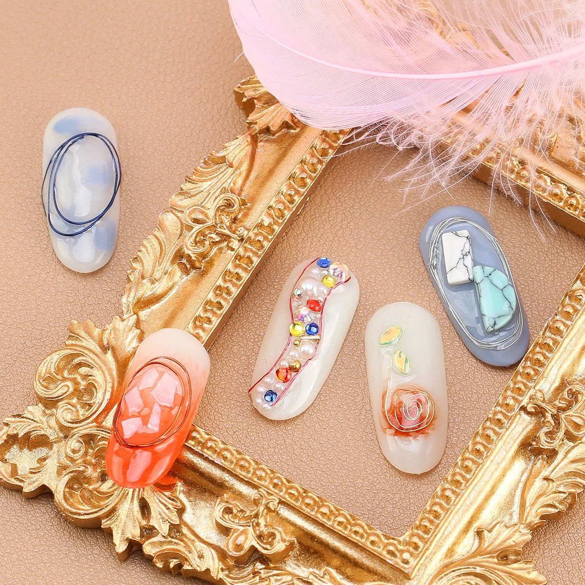 Copper Wire Nail Beauty DIY Decorations Nail Charms