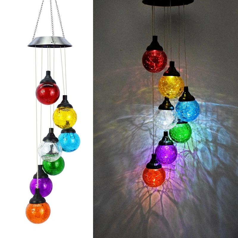 Wholesale/Supplier LED Solar Light Hanging Lights Wind Chimes Outdoor Lighting Fence Lamp