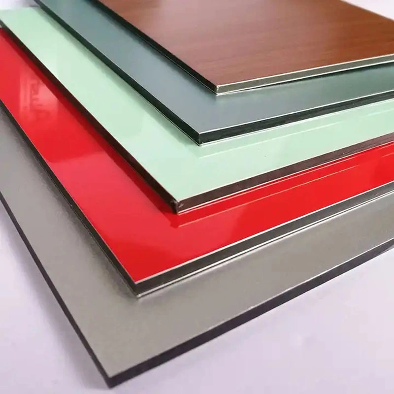 Revestimento Laminado decorativo a folha de metal Painéis compostos de alumínio para parede MGO CORTINA