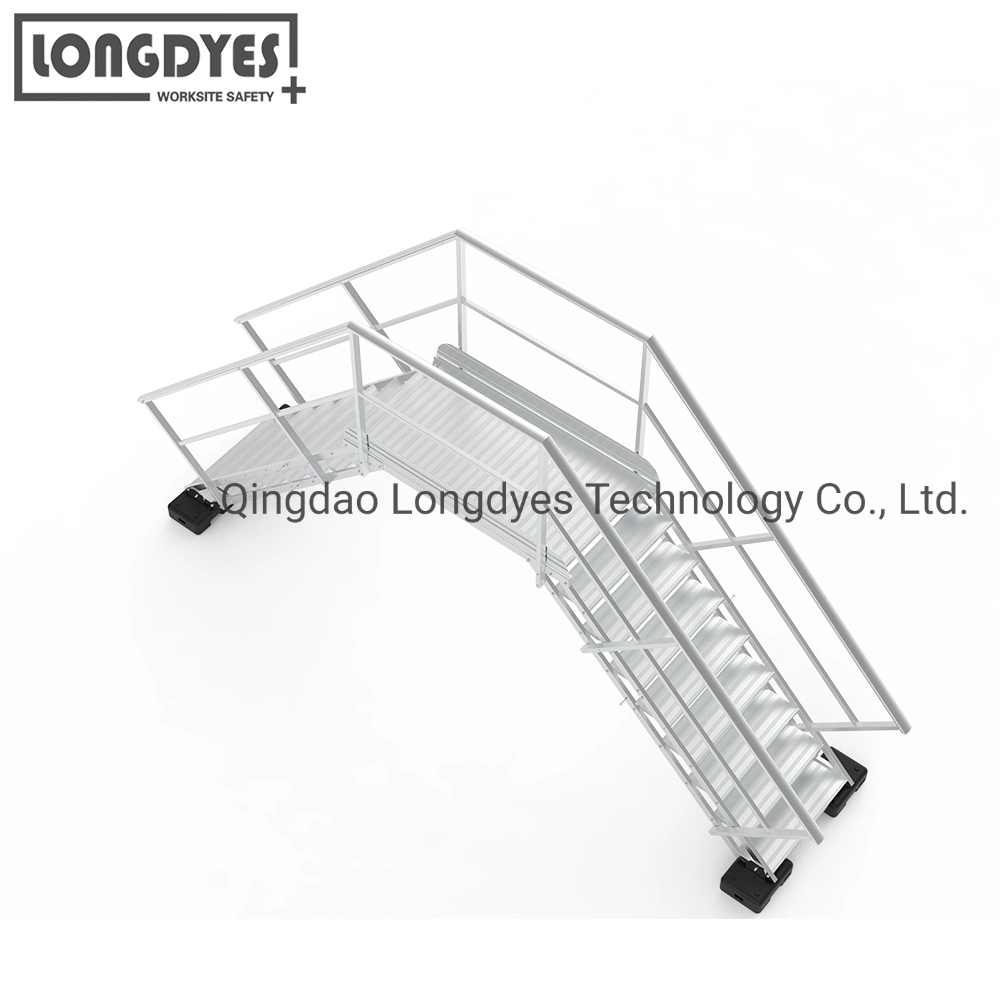 Aluminum 6061 Safety Access Step-Type Ladders