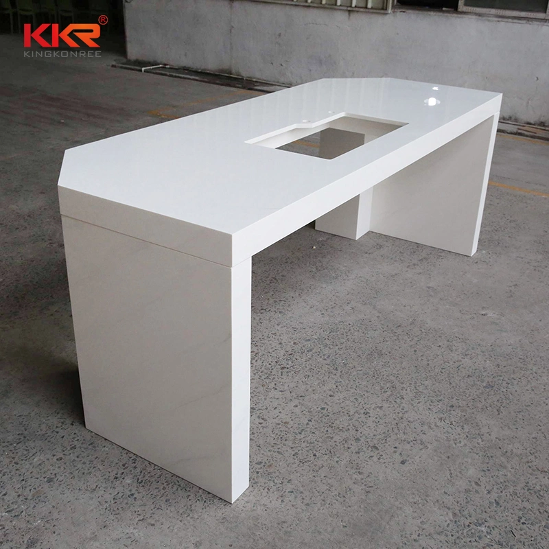 Customized Solid Surface Kitchen Island Countertop Kitchen Bar Counter Designs Free Standing Kitchen Counter