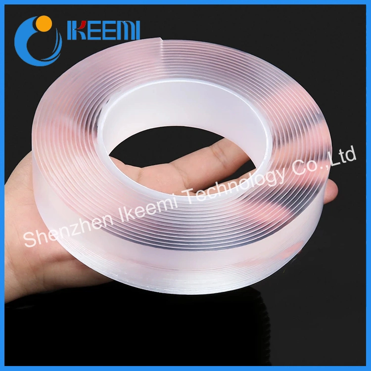 Strong Viscosity Removable Double Sided Nano Tape Strips Transparent Gel Tape