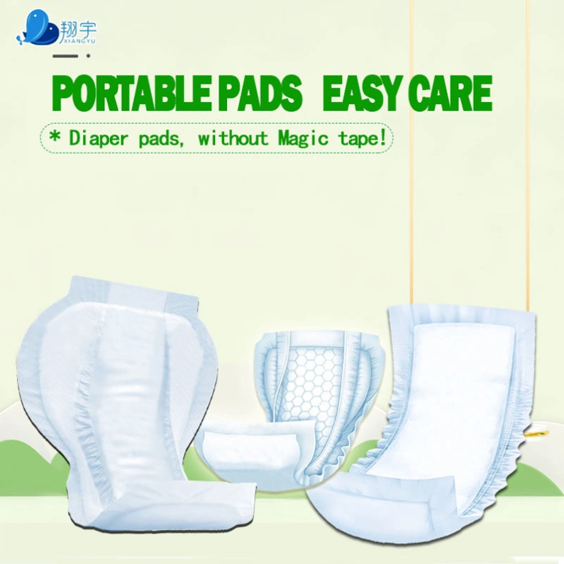 Comfortable New Design Nighttime PE Film PP Tape Adult Women Incontinence Liner Breathable Disposable Men Diaper Insert Booster Pads