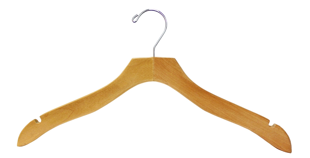 Solid Wooden Top and Bottom Clothes Hangers Made of High quality/High cost performance  Wood for Shirt Coat Suit Pants Trousers and Luxurious Garment Display