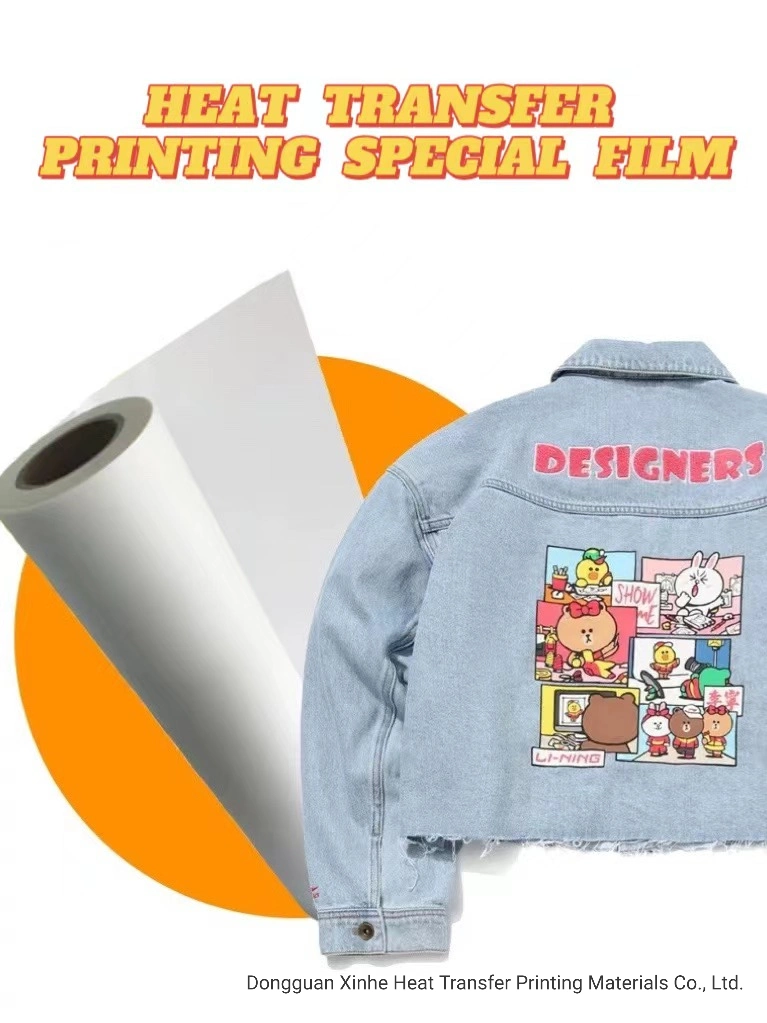 Hot Stamping imprimir una película para tejidos de prendas de vestir de blanco película Hot Stamping la impresión de transferencia de calor de la película de PET