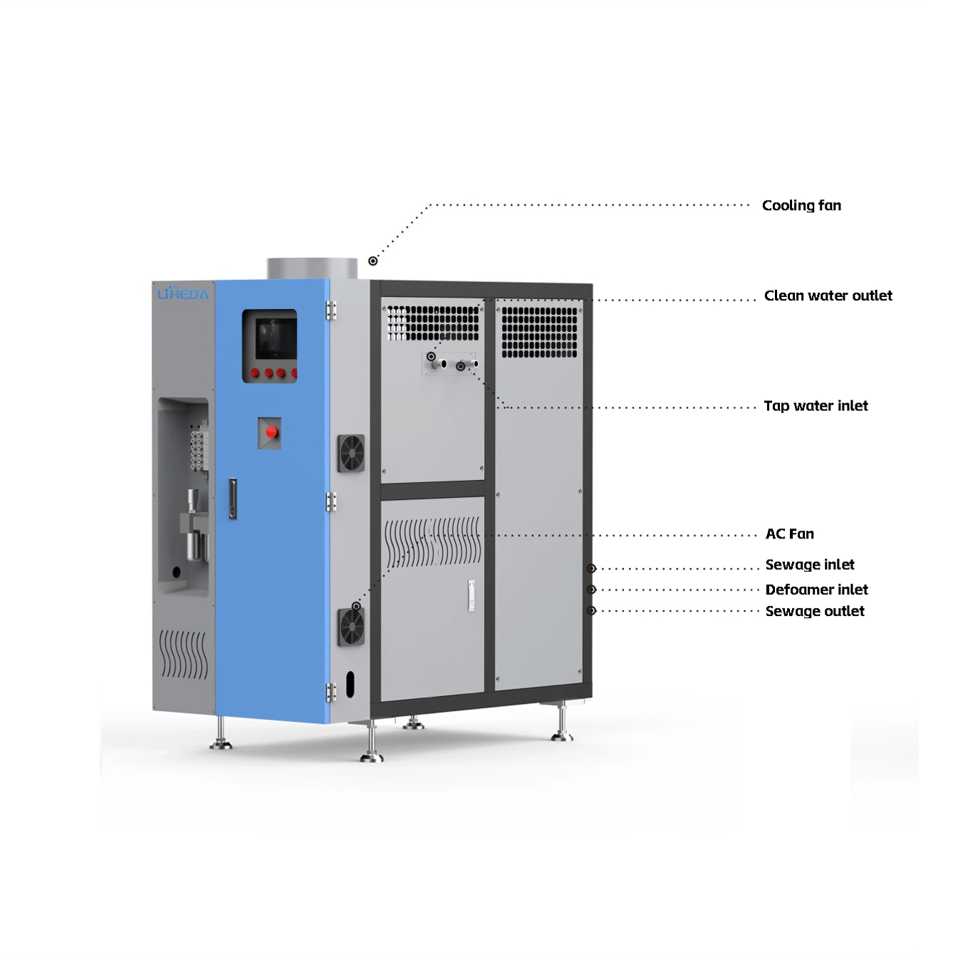 Water-Based Coolant Negative Pressure Distillation Concentration Unit, Water-Based Coolant Cryogenic Vacuum Evaporator