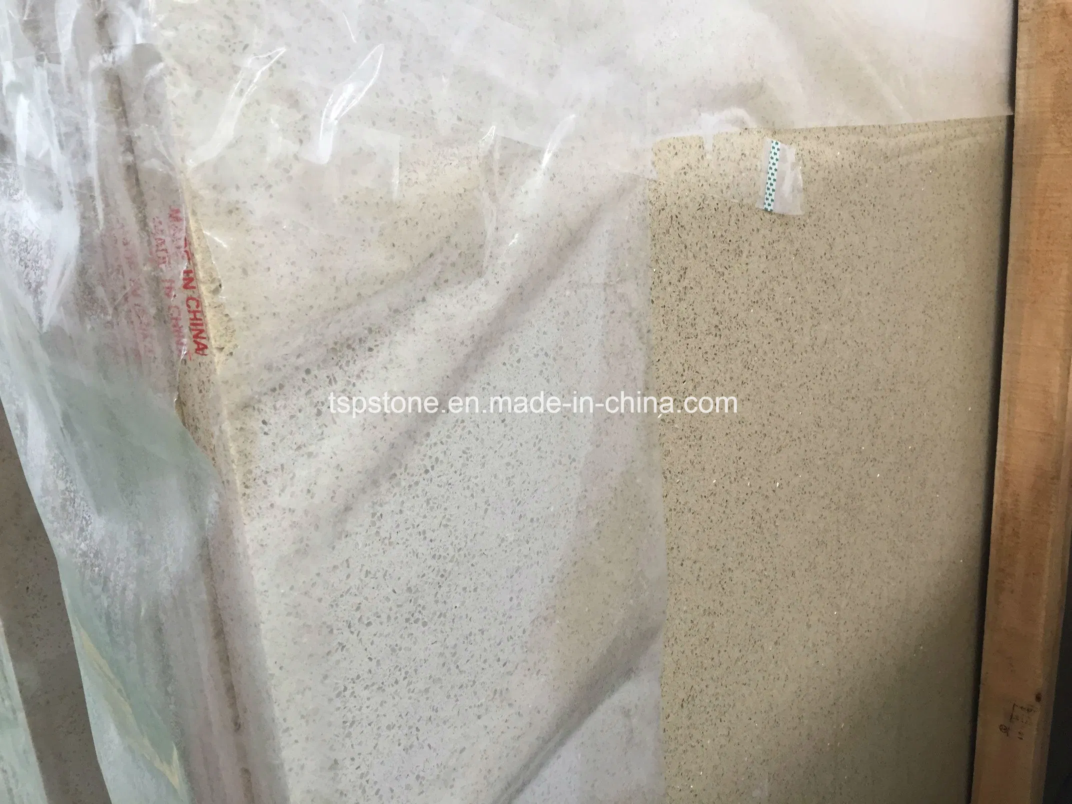 Light Beige Artificial Marble Quartz Stone