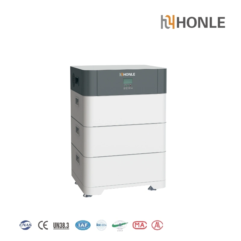 Honle 5.12kwh LiFePO4 Batteries 51.2V 100ah Solar Home Stack Energy Storage