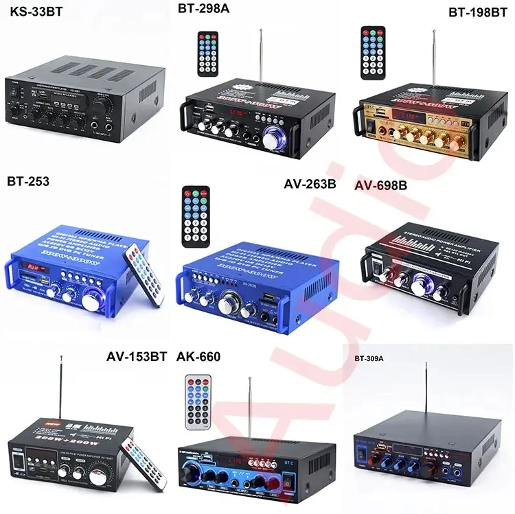 Comprar Karaoke Home Theater Mini HiFi altavoz estéreo integrado Bass de 2 canales de sonido amplificador clase D Auto Power amplificador de audio 95%off