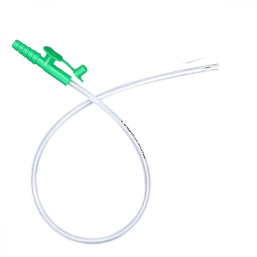 Disposable Non-Toxic Medical Grade Silicone Sputum Suction Pipe