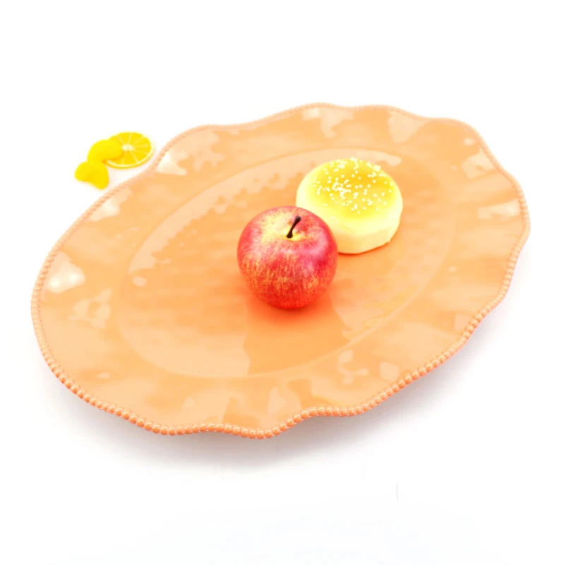 Unicolor Pearl Edge Melamine Fruits Dish