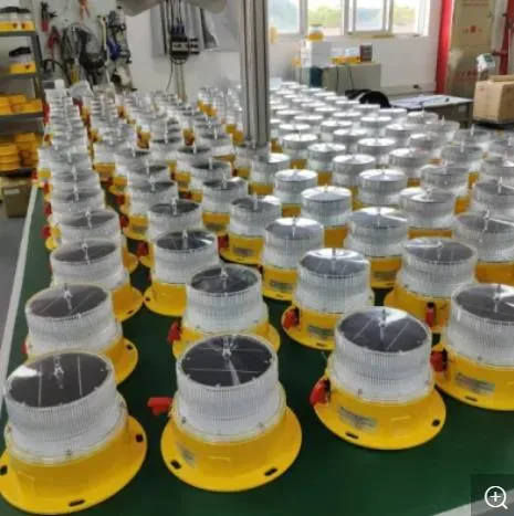 Solar Single Aviation Obstruction Warning Light for Steel Tower