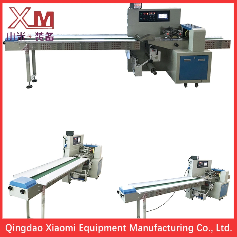 Automatic Horizontal Flow Food Packing Machine/ Packaging Machine/ Wrapping Machine for Bakery Food/ Cracker/ Bread/ Biscuits/ Chocolate Bar