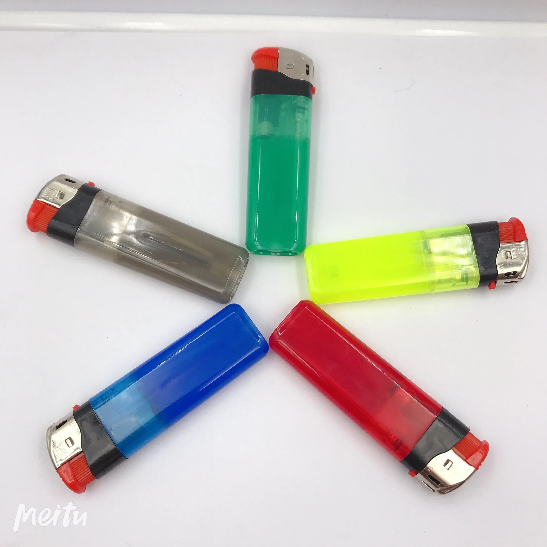 Cheap Plastic Electronic Gas Briquet Disposable Lighter Electric Baida Brand