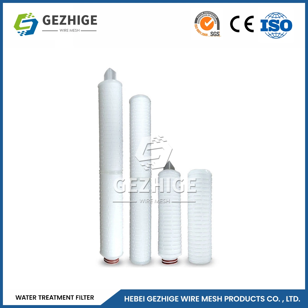 Gezhige Stainless Steel Big Blue Water Filter Cartridges Suppliers Easy Use Fold Filter Cartridge China 20 Inches Length Big Water Filter Cartridge